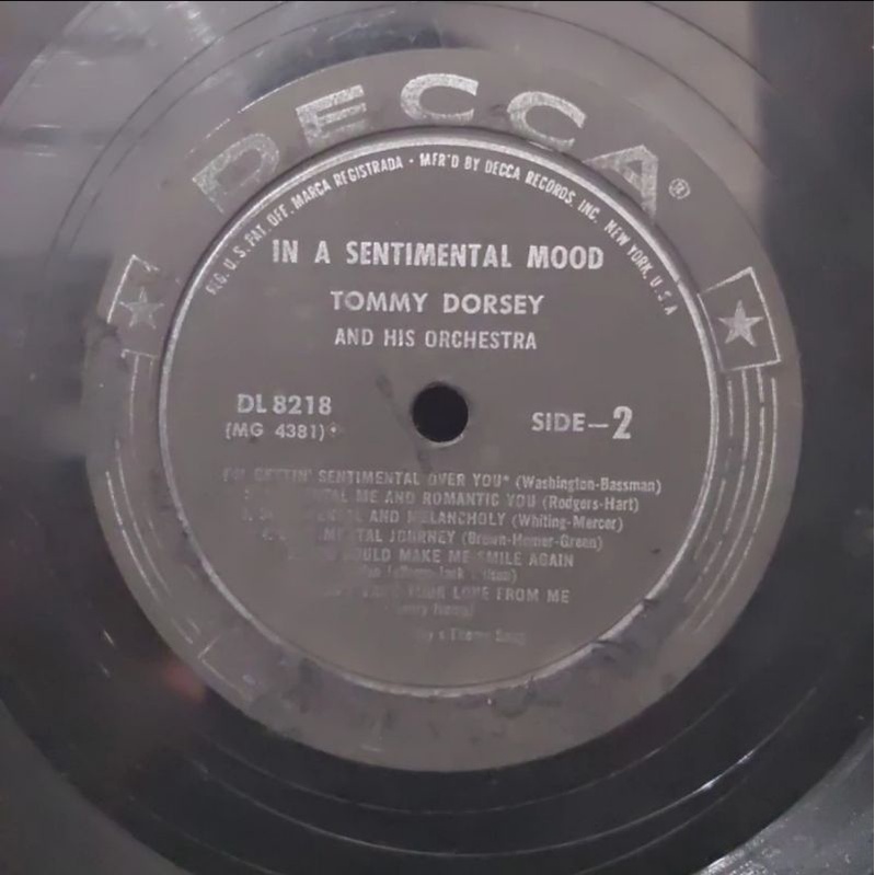 Vinyl Piringan Hitam 12 inch In A Sentimental Mood-Tommy Dorsey