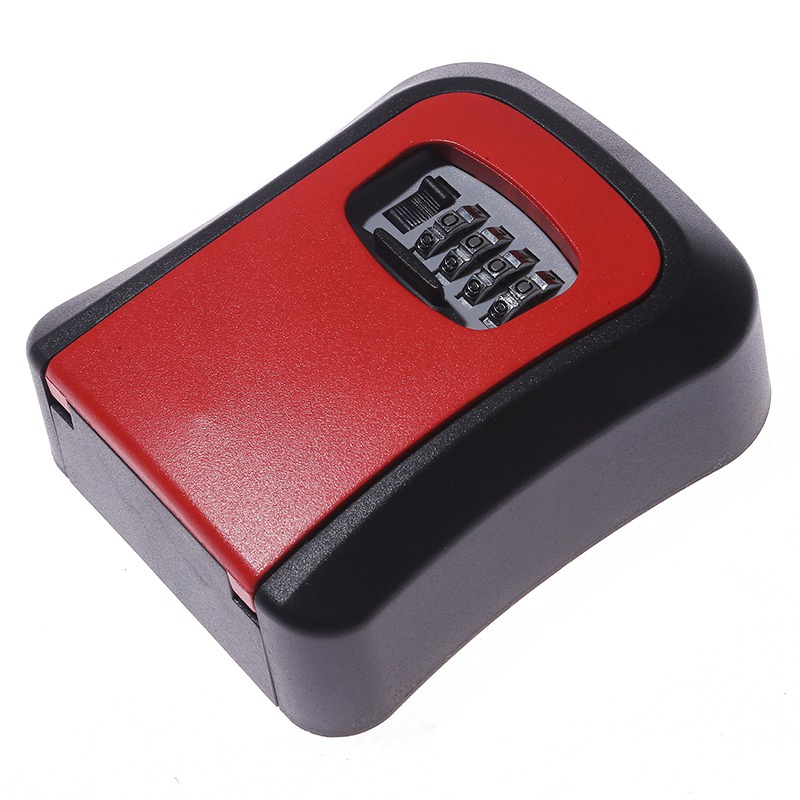 Key Lock Box Wall Mounted Key Safe Box Weatherproof Kunci Penyimpanan Kunci Kombinasi 4digi