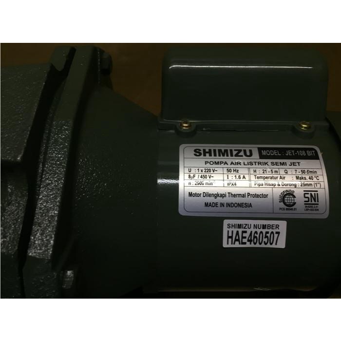 Mesin pompa air semi jet pump shimizu jet 108 bit