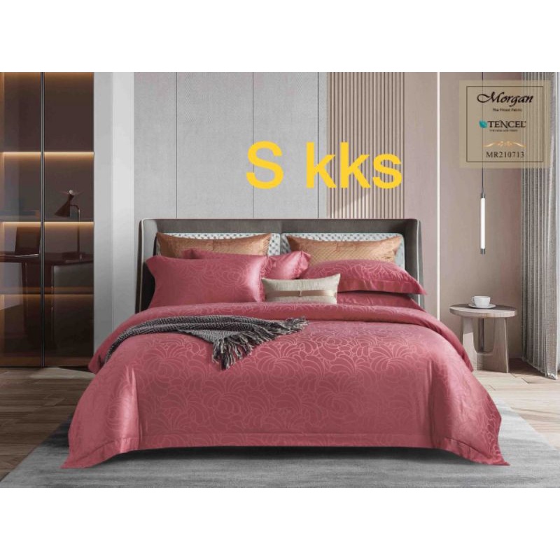 Sprei sutera tencel jacquard 180x200x30