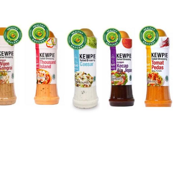 

빠 Kewpie Dressing Salad 200gr Thousand Island / Wijen Sangrai / Caesar / Tomat Pedas / Ala Jepang Trend