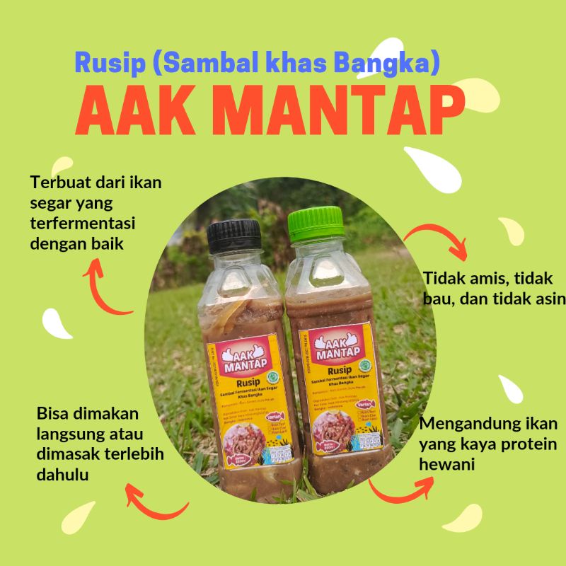 

Rusip ikan Aak Mantap 220 mL