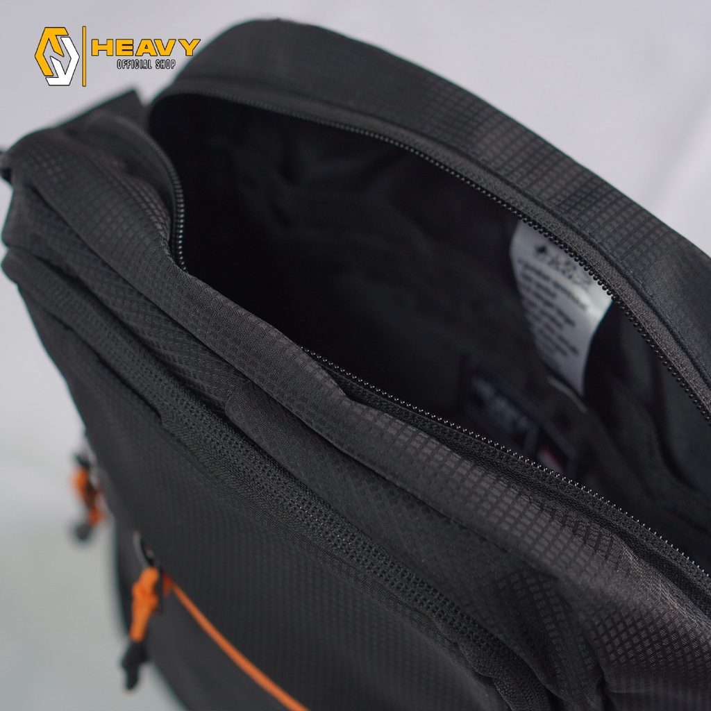 Tas selempang pria heavy K-4077 - Black slingbag kasual premium