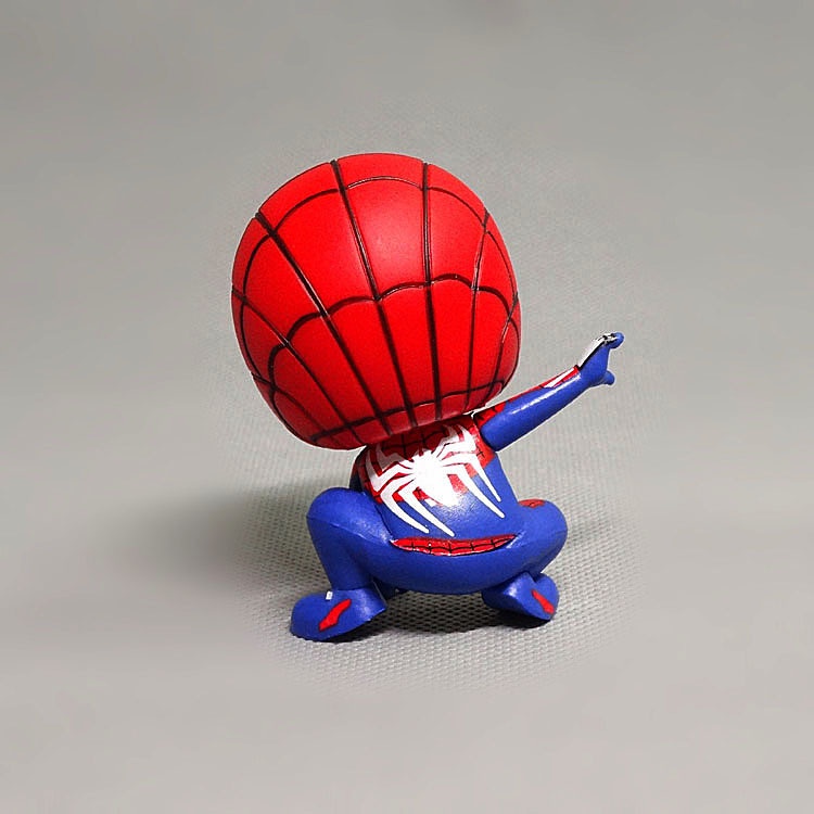 8 cm Spiderman Pvc Action Toy Figure Kartun Anime Marvel Hero Model Boneka Kawaii Cute Childer Mainan Anak Hadiah Ulang Tahun