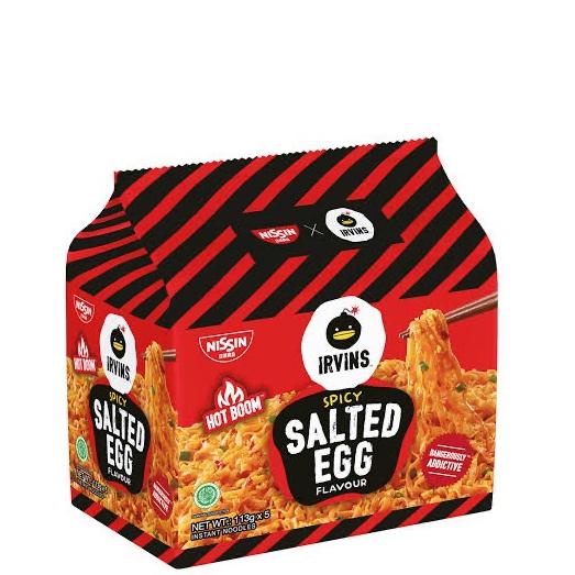 

(D-D9D-♫♪) Nissin Irvins Noodle salted egg/spicy eceran 113 gram (1 pc) trending