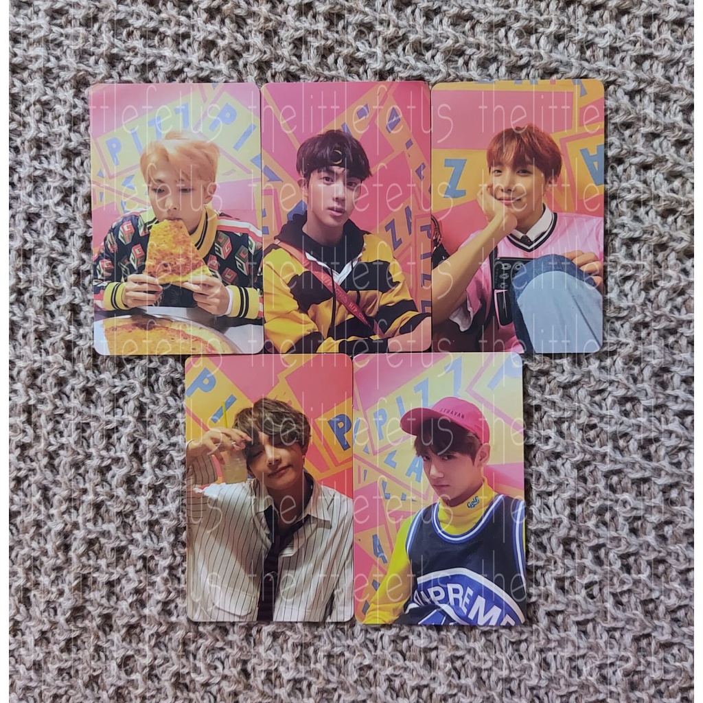 [BACA DESKRIPSI] PHOTOCARD PC BTS OFFICIAL LOVE YOURSELF HER E PIZZA RM JIN JHOPE V JUNGKOOK TAEHYUN