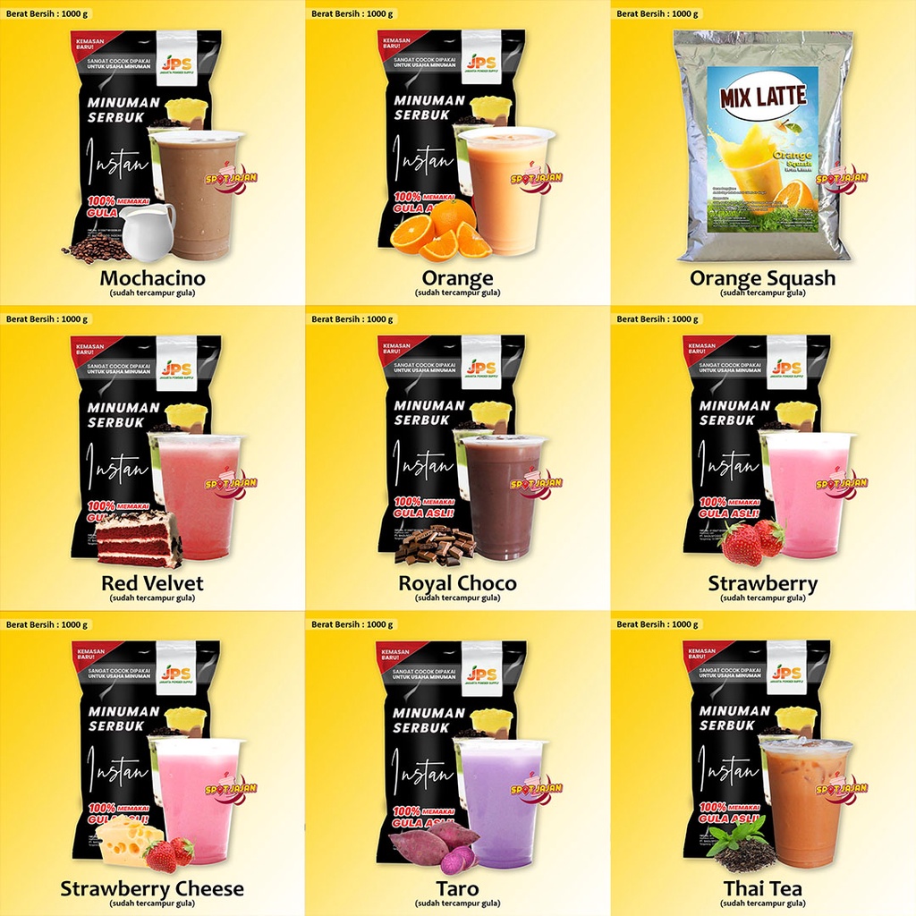 

XMASTER [49 RASA] BUBUK MINUMAN JPS MIX DENGAN GULA / SERBUK BERPERISA / JAKARTA POWDER SUPPLY