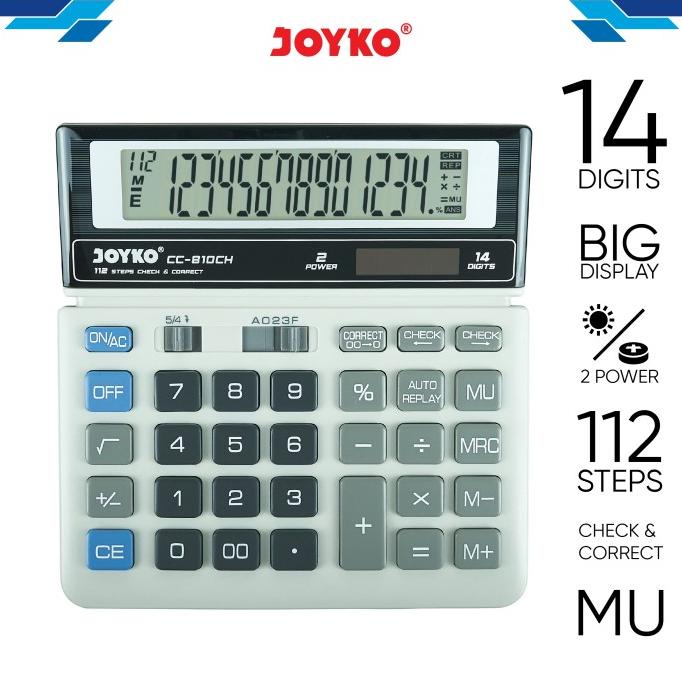 

Calculator / Kalkulator Joyko CC-810CH / 14 Digits / Check Correct