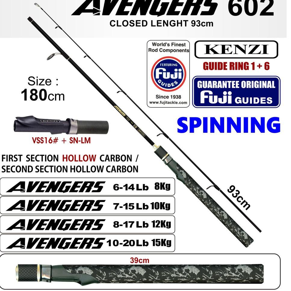 ㊮ JORAN KENZI AVENGERS 602 Fuji Guides 6-14lbs 7-15lbs 8-17lbs ゜