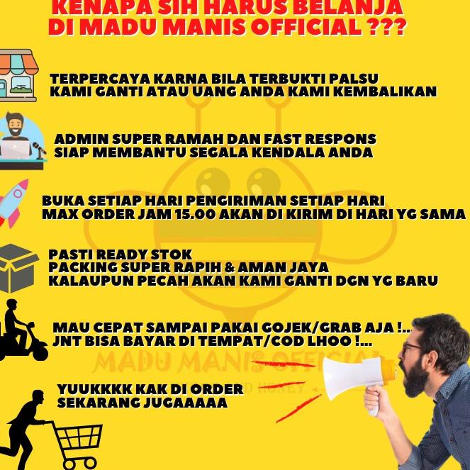 

(PROMO DCK96) Madu Asli Murni 300GR Madu Hutan Odeng Baduy 100% ASLI Raw Honey BERGARANSI mo60 ✢