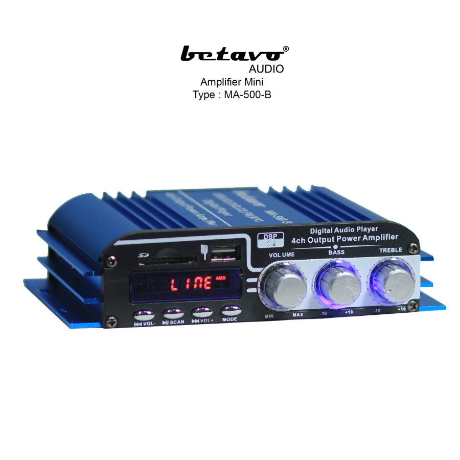 Betavo Mini Amplifier Bluetooth MA-500B Ampli Karaoke