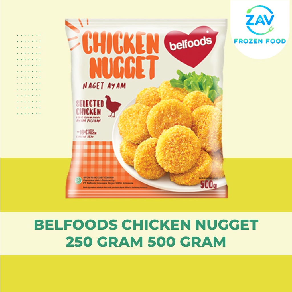 

BELFOODS CHICKEN NUGGET 250 GRAM 500 GRAM