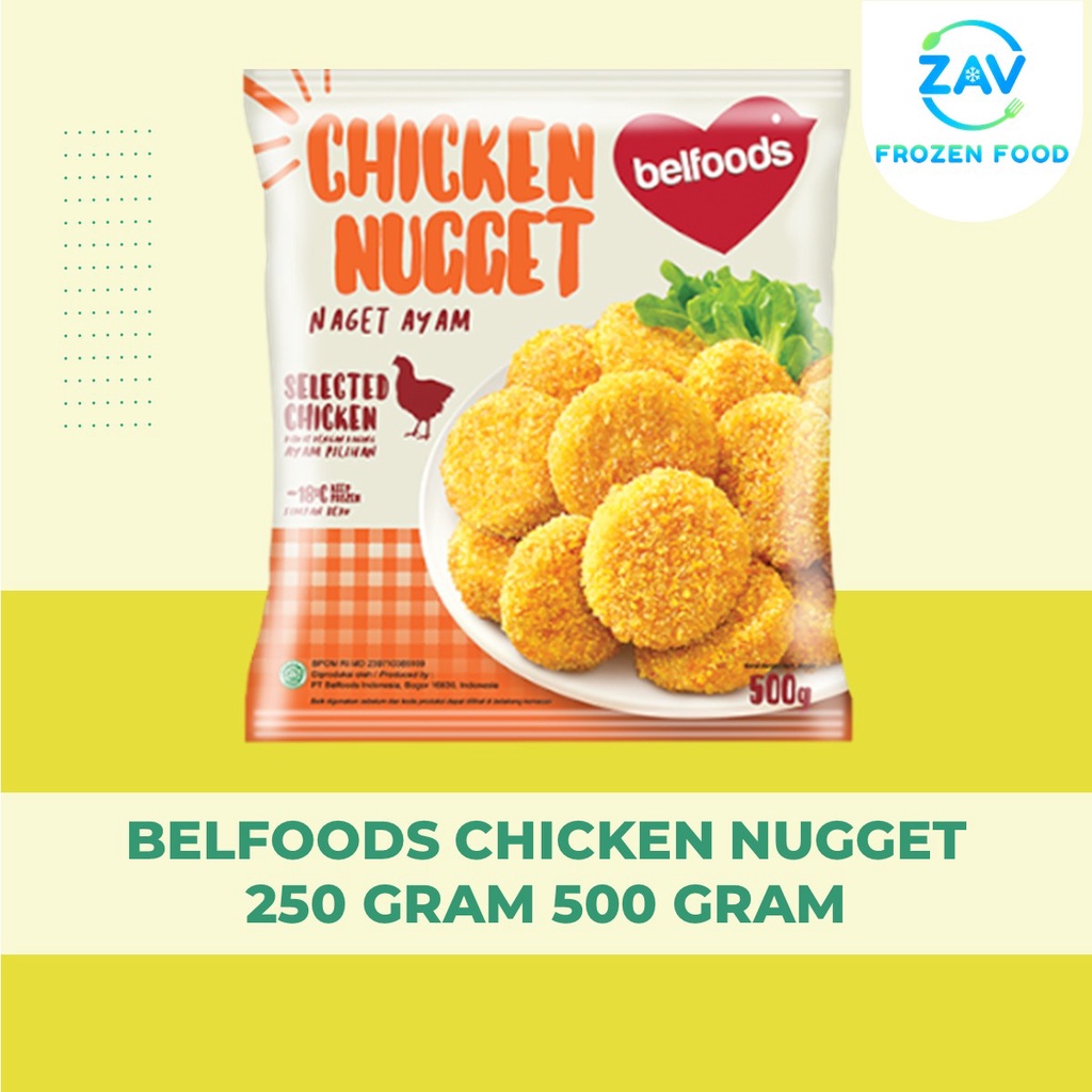 Jual BELFOODS CHICKEN NUGGET 250 GRAM 500 GRAM | Shopee Indonesia