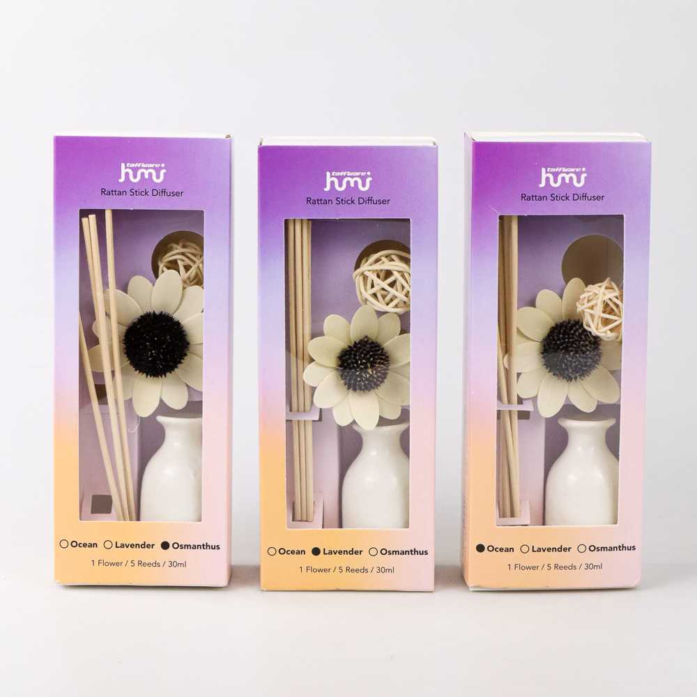 HUMI Pengharum Ruangan Reed Diffuser with Rattan Stick 30ml - OZ2023