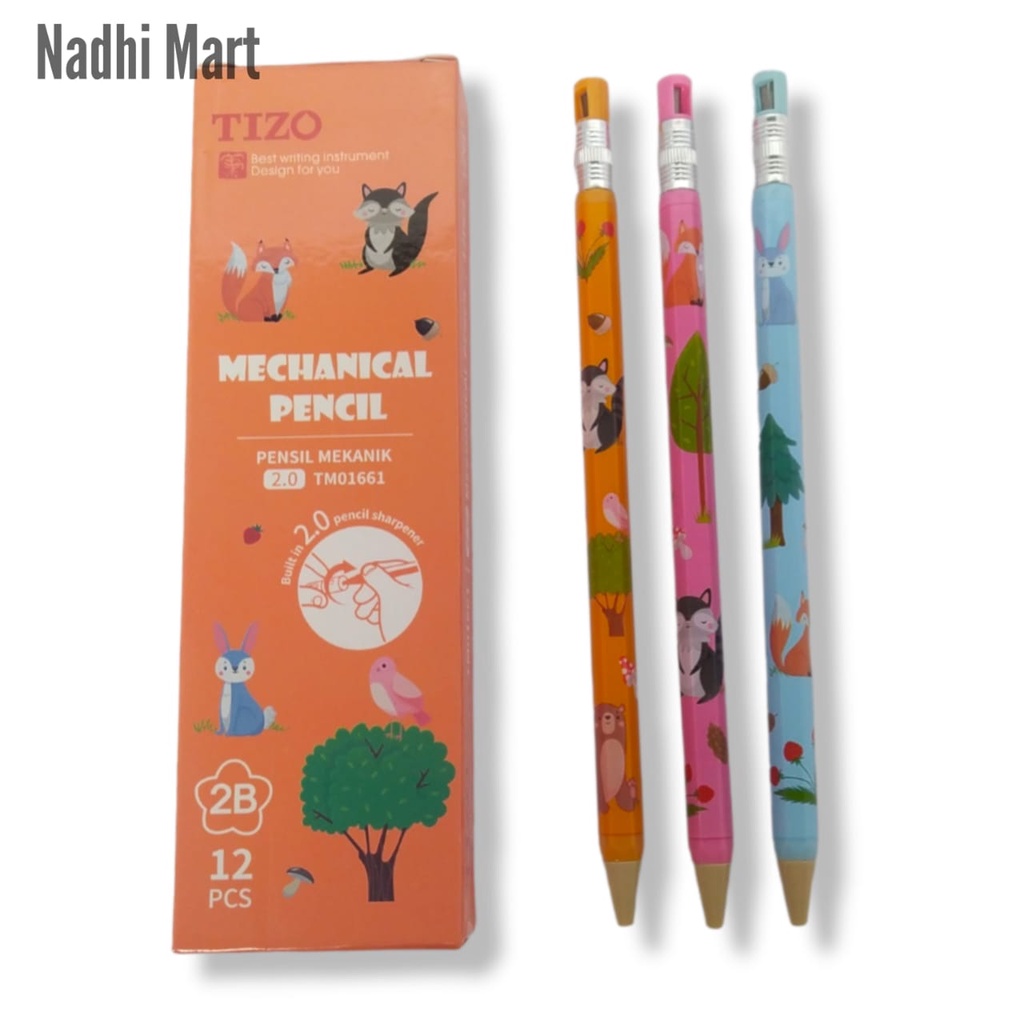 

TIZO PENSIL MEKANIK ISI ULANG 2.0 / PENSIL MECH TIZO 2.0 TM01661