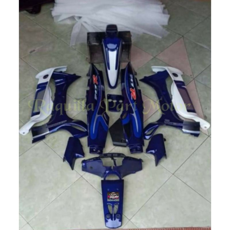 Cover Body Fizr F1zr Full Set Halus Caltex Cover Bodi Yamaha Fiz r Caltex Biru