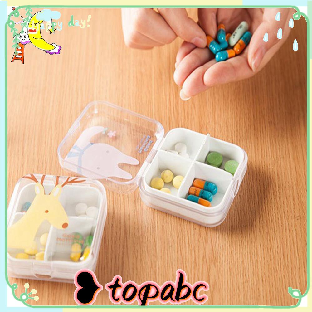 Top Kotak Obat Kosong High Quality Mini Lucu Holder Split Pills Organizer