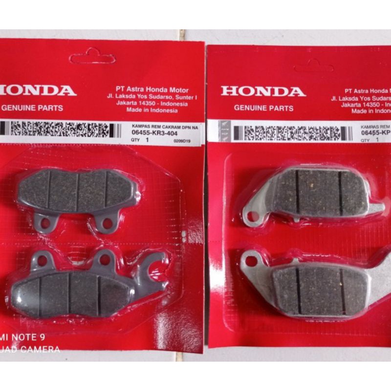 PAKET KAMPAS REM DEPAN BELAKANG SUPRA X 125 KARISMA KYALITAS ORI