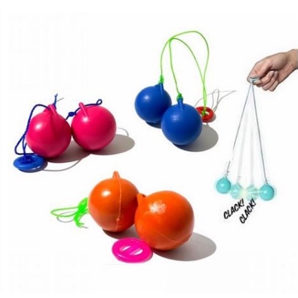 TOKO21GROSIR -- Mainan Lato Lato Tek Tek Jadul LATTO / Mainan Bola Tok Tok Etek Etek Lato Viral Ukuran 3,5cm