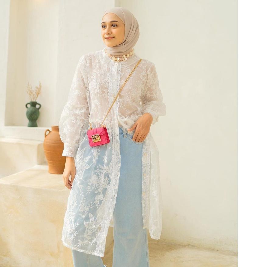 ☻☻► Haidee & Orlin - Outer Midi Organza & Siera  Flowers (PILIH PATTERN)