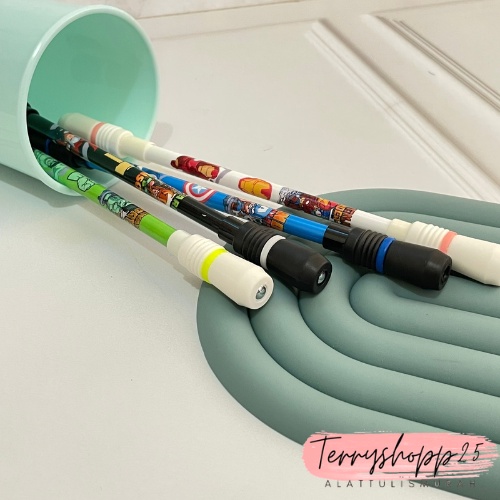 Pulpen Gel Putar Magnet Gambar Superhero Lucu Pen Magnet Hero