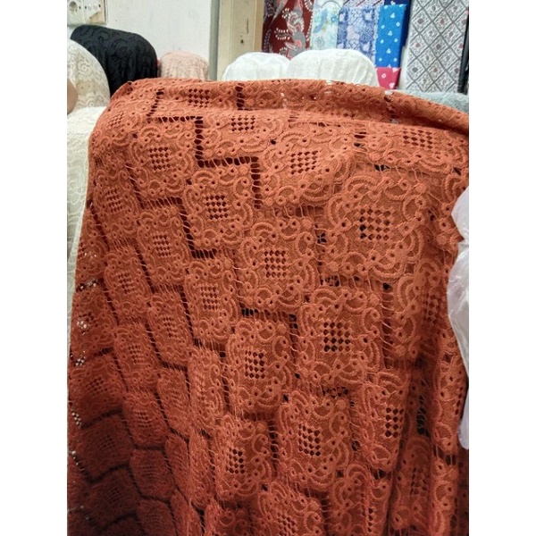 kain/bahan brokat katun