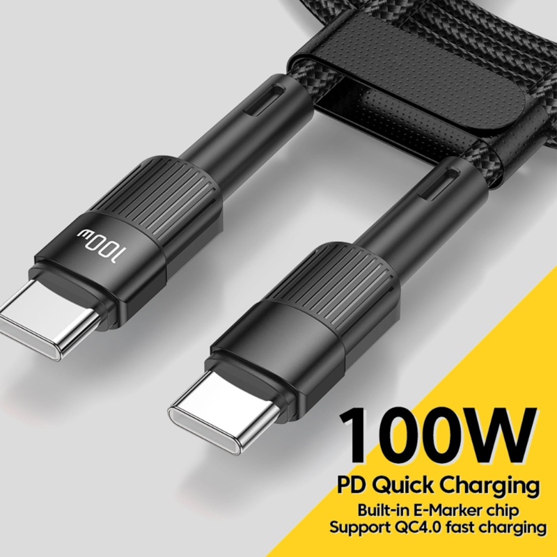 Zzz Kabel USB C PD 100W USB C Ke Tipe C Kabel Fast Charging Untuk Laptop