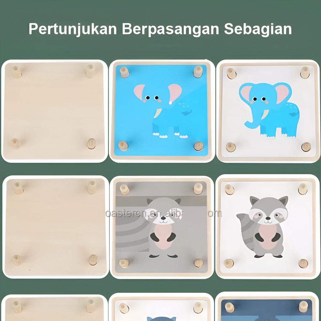 Mainan Puzzle Kayu Edukasi Anak | Mainan Manyusun Balok Anak Matching Game | Mainan Edukasi Anak 2-3-4-5-6 Tahun Laki Laki