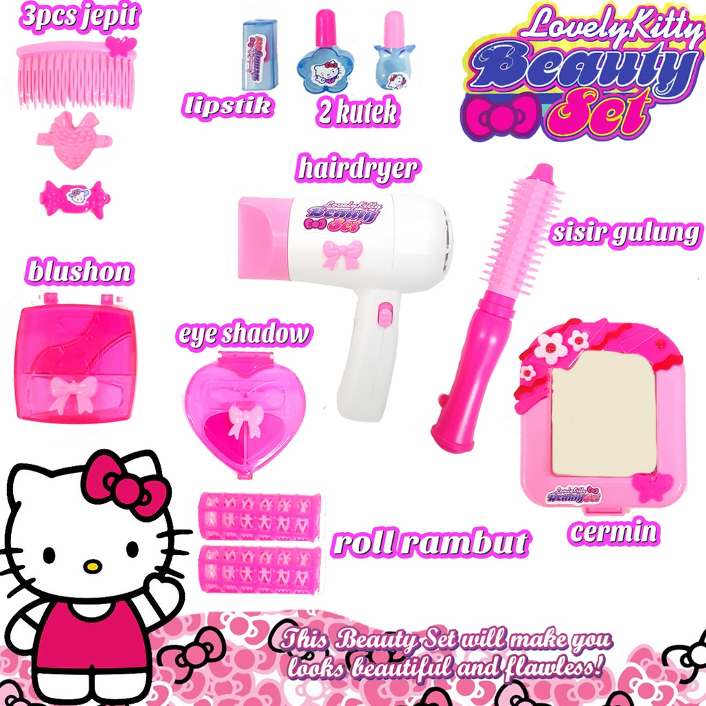 Mainan Anak Alat Make Up/ Make Up Set Toys/ Hair Set Toys Karakter 9693