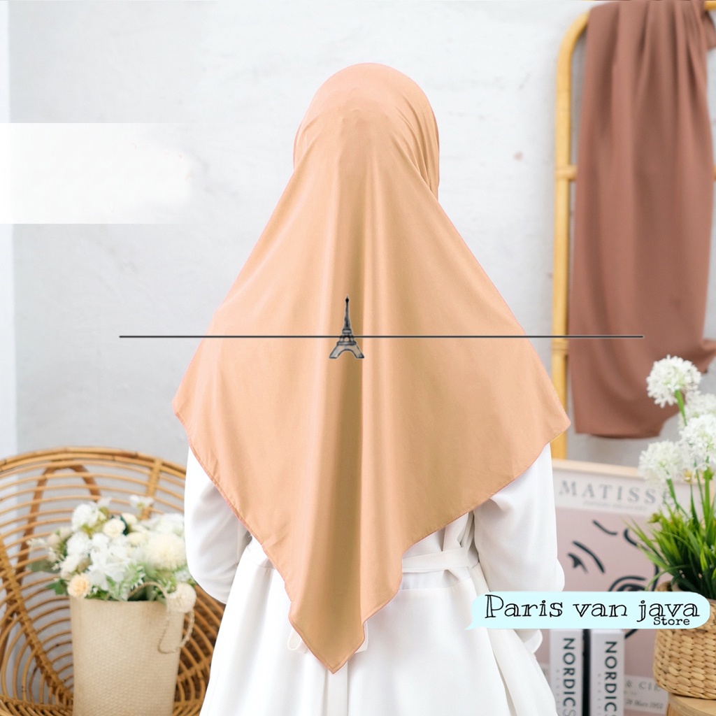 Jilbab Instan Segitiga Jersey Pad | Hijab Segitiga Instan Jersey Pad | Kerudung Instan Segitiga Pad Malay