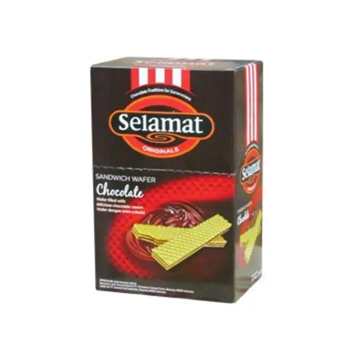 Wafer chocolate selamat (1 box isi 20) wafer coklat enak dan murah