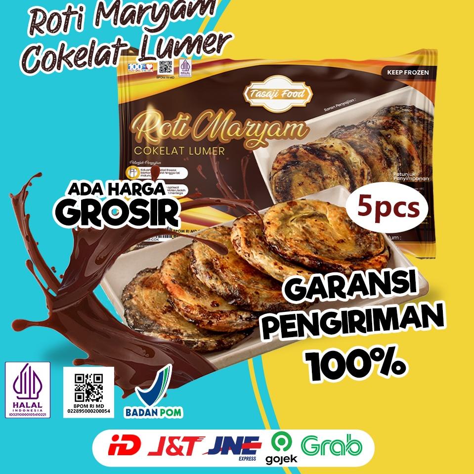 

✶Kirim Sekarang Coklat, Roti Maryam Cokelat Lumer Isi 5 72 ✶