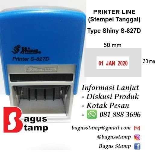 

Stm Stempel Shiny S 827D Tanggal Otomatis Custom Text / Dater Otomatis