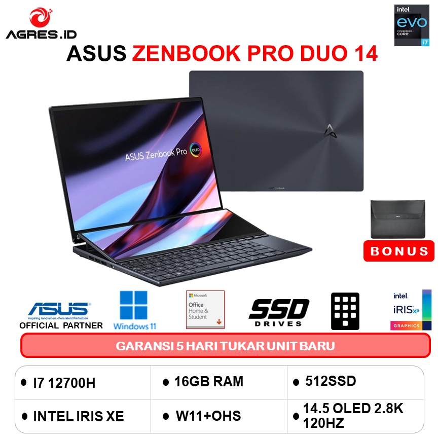 Jual Asus Zenbook Pro Duo Oled Ux Za Oleds Touch Evo I H