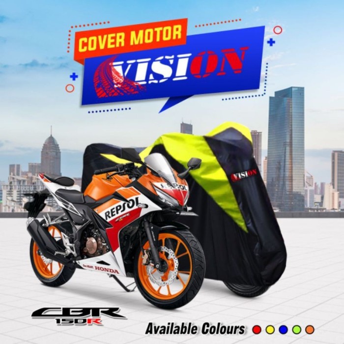 COVER MOTOR SPORT GSX NINJA VIXION CBR 150R R15 SARUNG MOTOR ANTI AIR