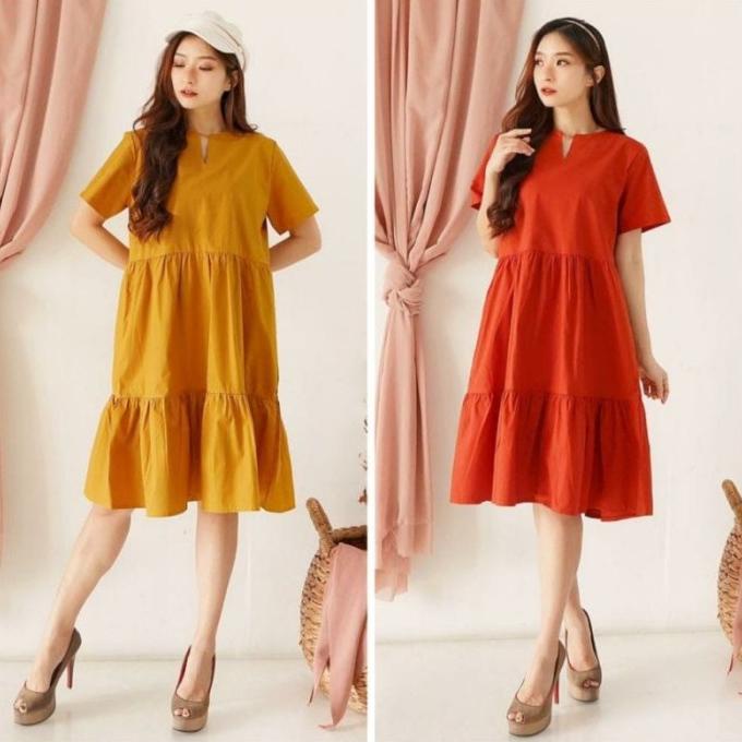 Dress Salur Valerie/Dress Wanita/Valerie Dress Terbaru