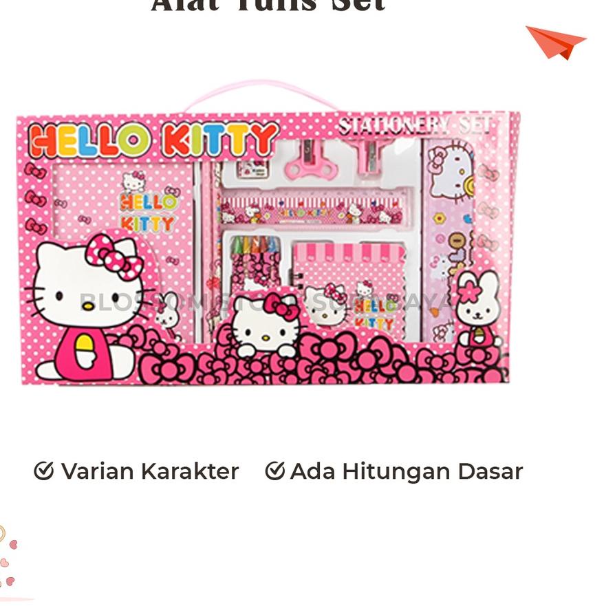 

Terlaris!! Alat Tulis Sekolah Karakter ATK Set Stationary Set 10 in 1 Paket Alat Tulis Anak Karakter 8 in 1 - Blossom Kids ,,