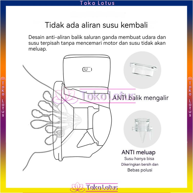 [BISA COD] Breast Pump Wearable Portable Elektrik Wearable Hands Free