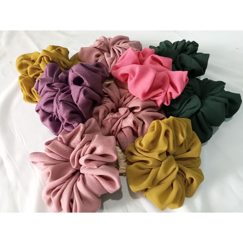 SCRUNCI, CEMOL RAMBUT , IKAT RAMBUT Scrunchie Hijab