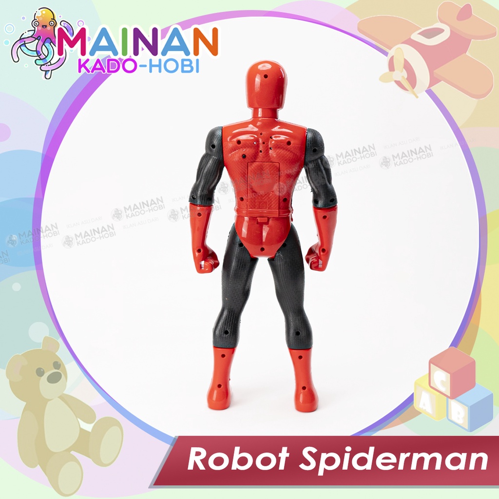 MAINAN ANAK MINIATUR ACTION FIGUR SUPERHERO ROBOT BONEKA SPIDERMAN