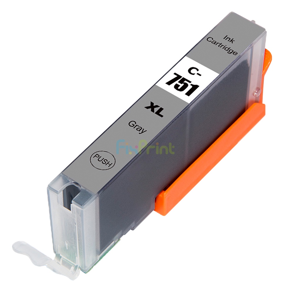 Cartridge Tinta Compatible Cn CLI751XLGY CLI-751XL Grey Quality Refill Printer IX6770 IX6870 MG5470 MG5570 MG5670 MG6370 MG6470 MG7170 MG7570 MX727 MX927 IP7270 IP8770