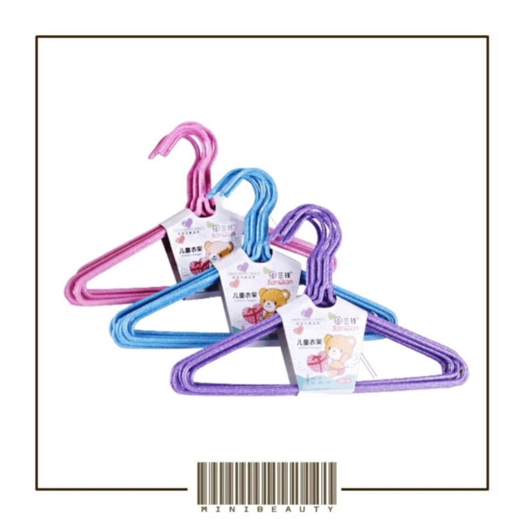 gantungan baju warna anti karat hanger kawat warna warni hanger baju celana pakaian murah gantungan jemuran