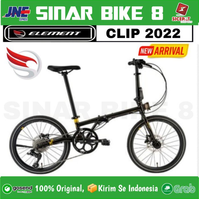 Sepeda Lipat ELEMENT CLIP 451 Ukuran 20 Inch 2022 NEW 10 Speed Chromoly