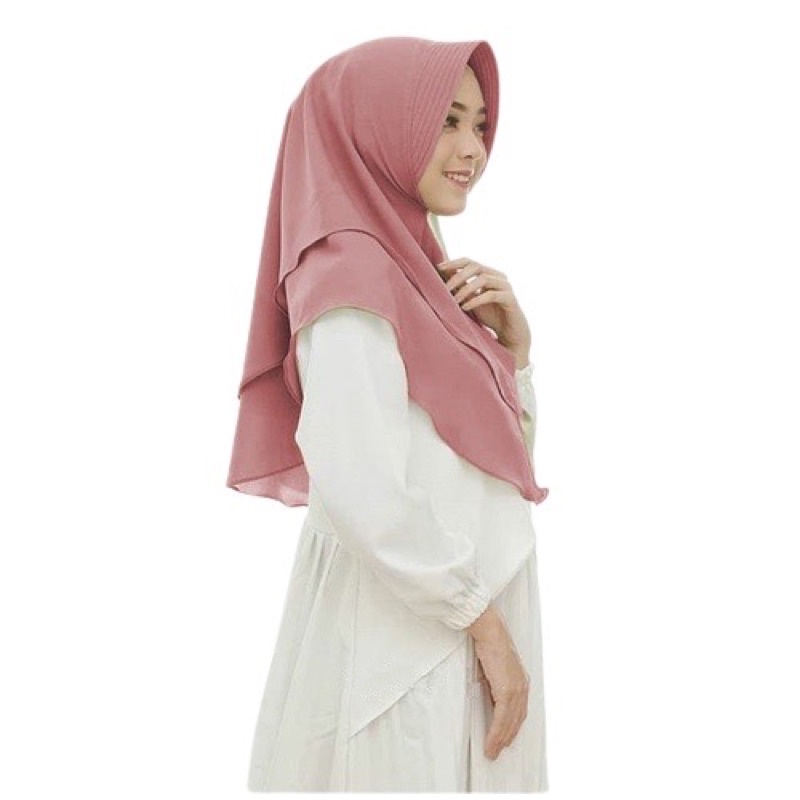 HIJAB PED KHIMAR 2LAYER MINI CERUTY