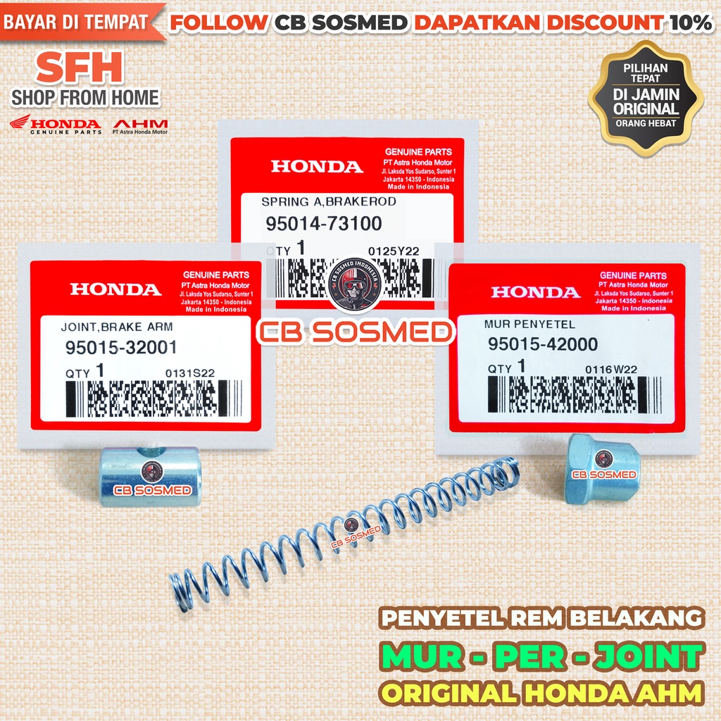 Mur Penyetel Rem Belakang Supra X 125 2007-2014 Per Stut Rem Supra 125 Jonit Brake Arm Supra Origina