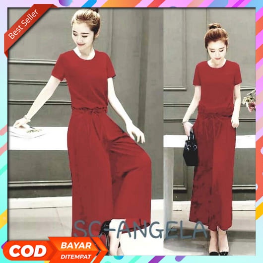 Jumpsuit Wanita Korean Style Pendek Jeans Terbaru 2022 Overall Remaja Viral Tik Tok Ibu Hamil Outer 