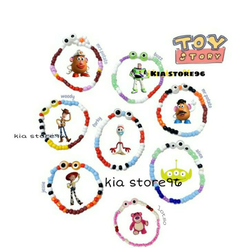 Gelang beads toy story/gelang toy story/gelang viral
