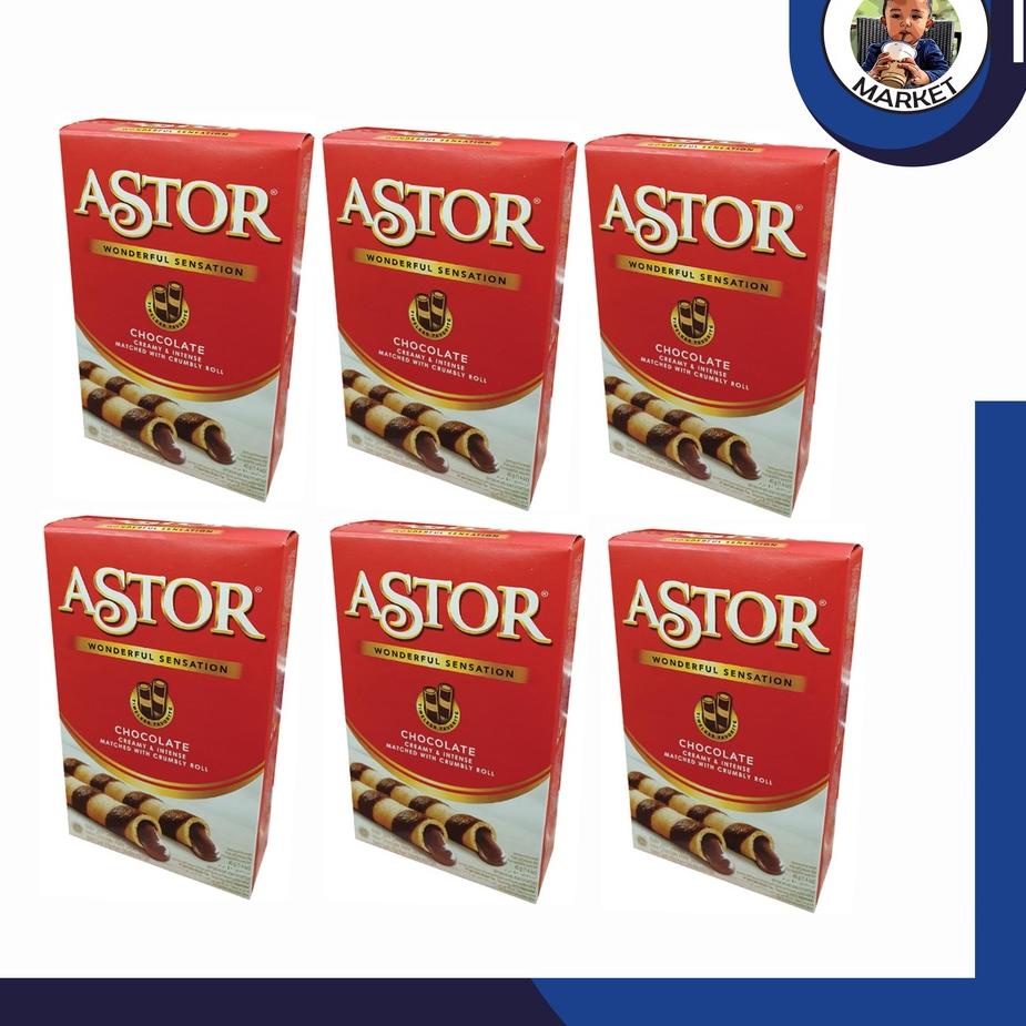 

❂Terbaru❉➾ Paket Astor Wafer Stick Double Chocolate Coklat Kotak Box 40gr 40gram 40 gram 6 Pcs Box 6Pcs J95