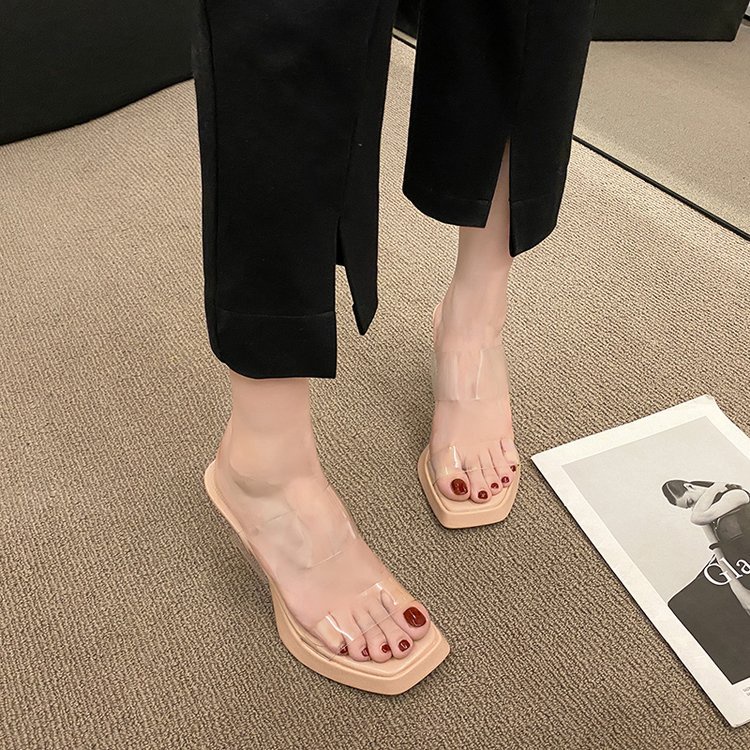 Sandal Heels Fuji Perempuan Cewek Lucu Bagus Lembut Comfort Fashion Terbaru Barang Import hil hel heel hils hels hee Hak Tinggi Tapak Tinggi H5C