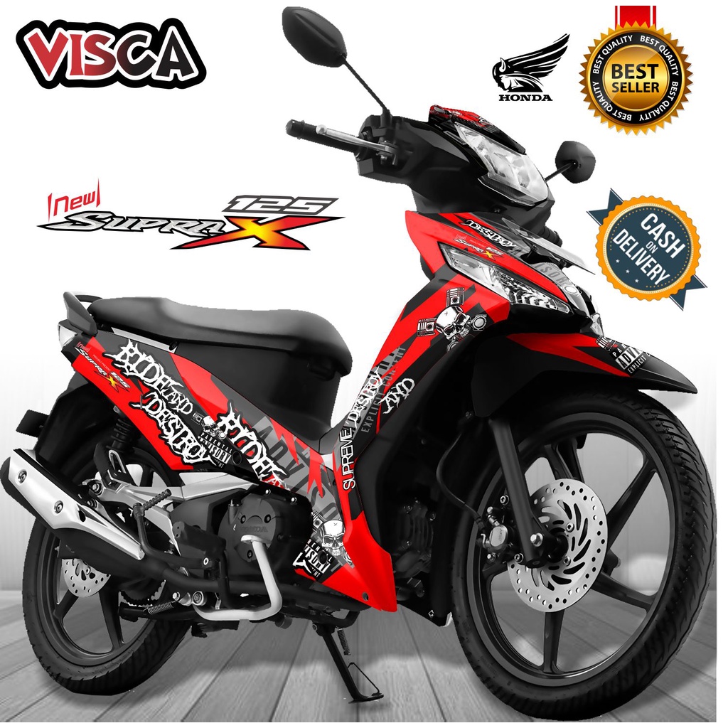 Decal Supra X 125 Fi Modif Keren Stiker Supra X 125 Fi Full Body Stiker Supra X 125 Fi Full Body Str